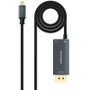 Nanocable Conversor USB-C a DisplayPort 8K con USB-C PD 100W, 1.8 m, Negro